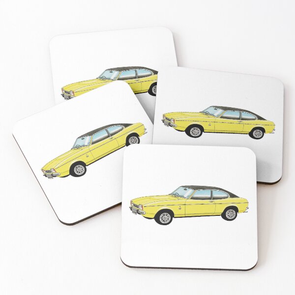 Item preview, Ford Capri II (Mk2) illustration designed and sold by Retroblast.
