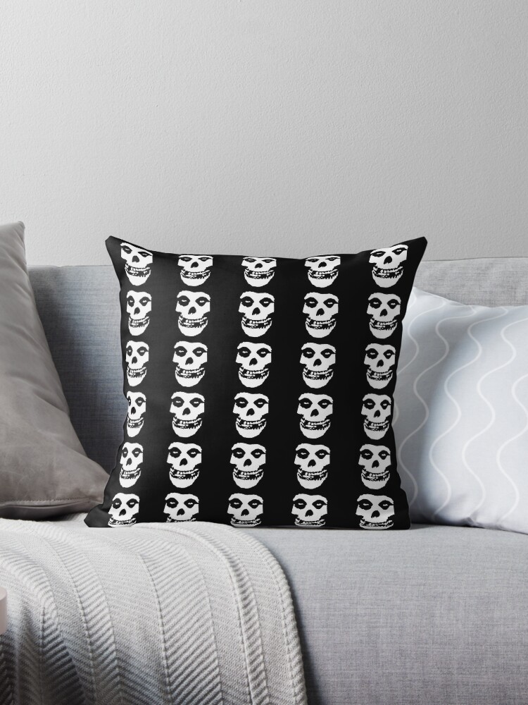 The Misfits Fiend Throw Pillow By W0lfzbane Redbubble