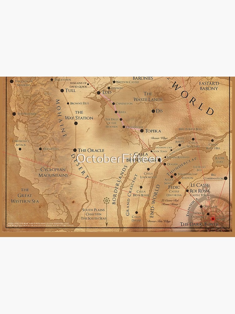 The Dark Tower - Mid-World Map by OctoberFifteen