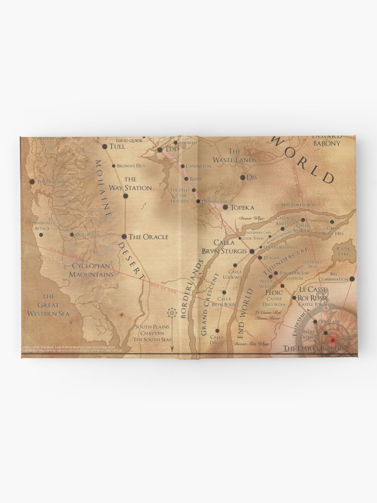 Alternate view of The Dark Tower - Mid-World Map Hardcover Journal