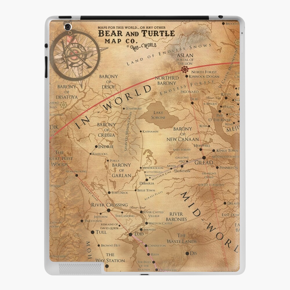 dark tower mid world map The Dark Tower Mid World Map Ipad Case Skin By Octoberfifteen Redbubble dark tower mid world map