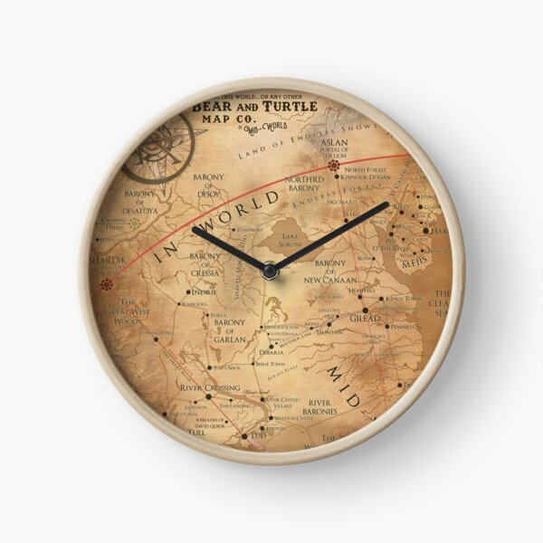 The Dark Tower - Mid-World Map Clock