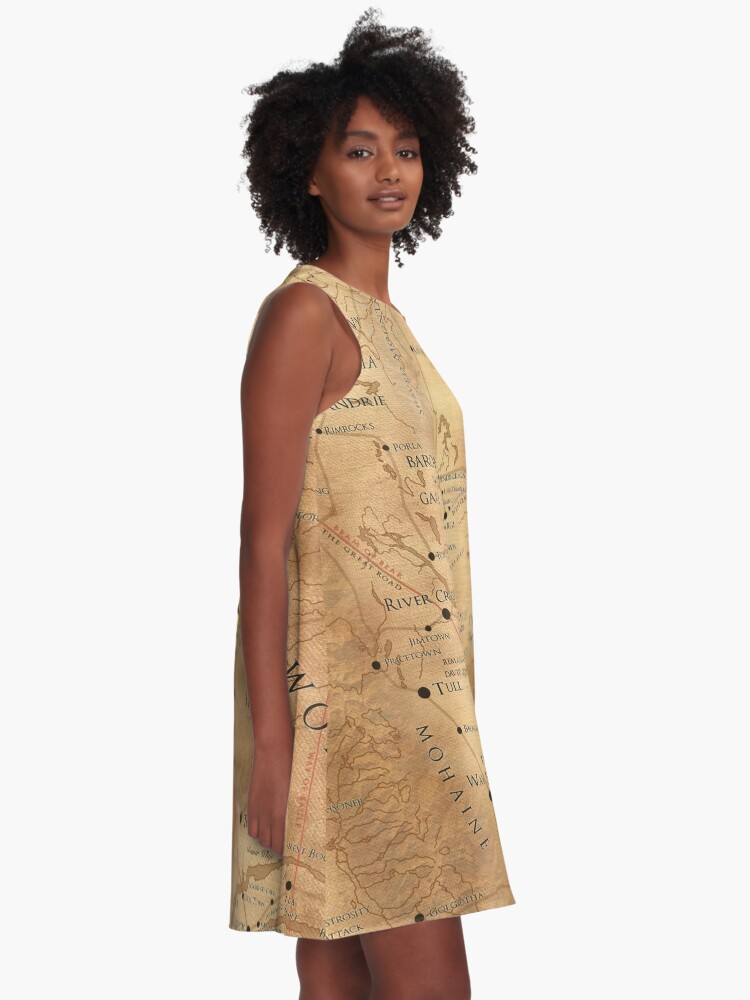Alternate view of The Dark Tower - Mid-World Map A-Line Dress