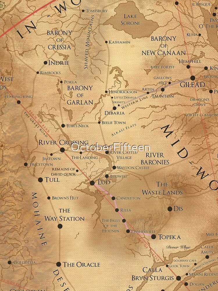 The Dark Tower - Mid-World Map by OctoberFifteen