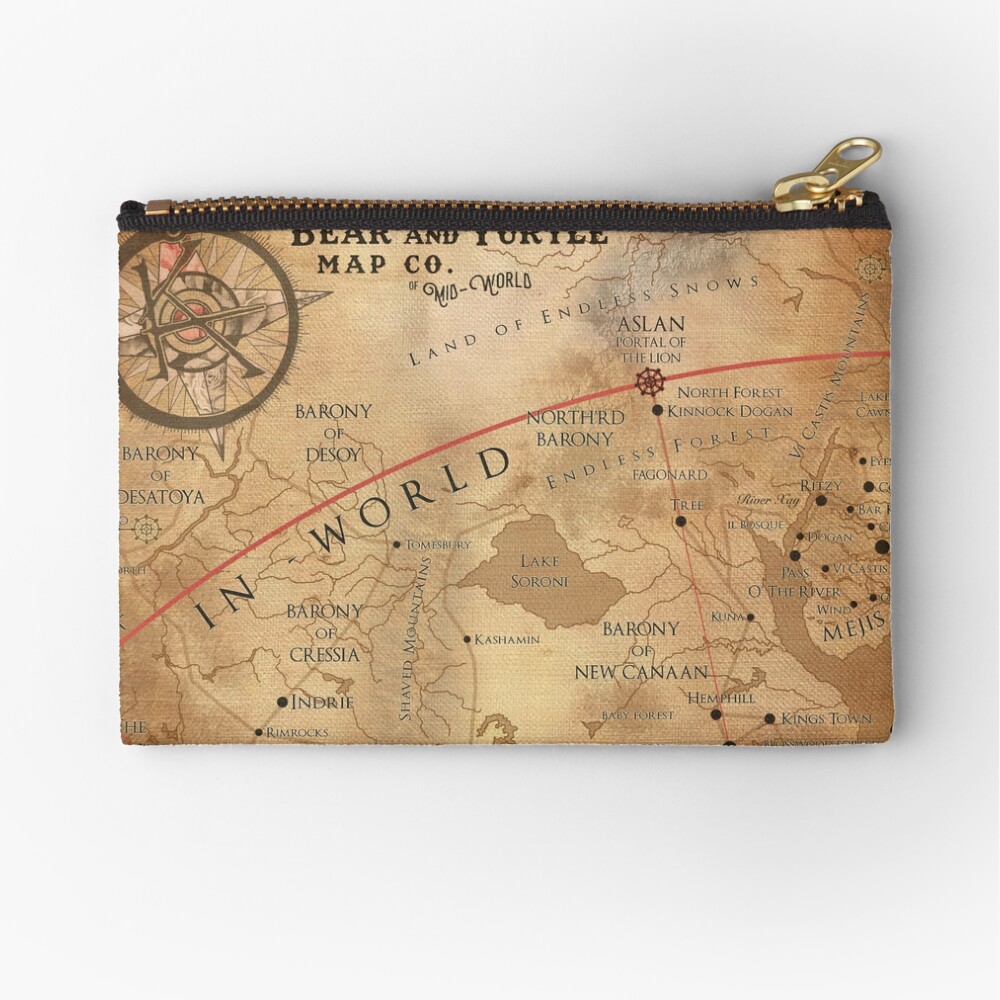 The Dark Tower - Mid-World Map Zipper Pouch