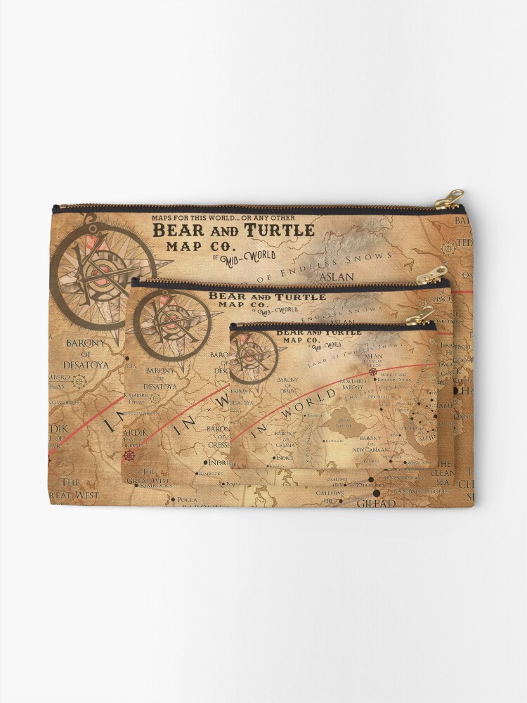 Alternate view of The Dark Tower - Mid-World Map Zipper Pouch