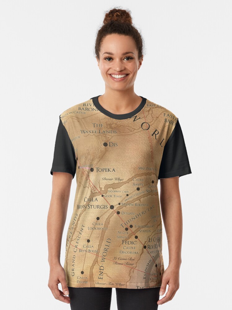 Alternate view of The Dark Tower - Mid-World Map Graphic T-Shirt