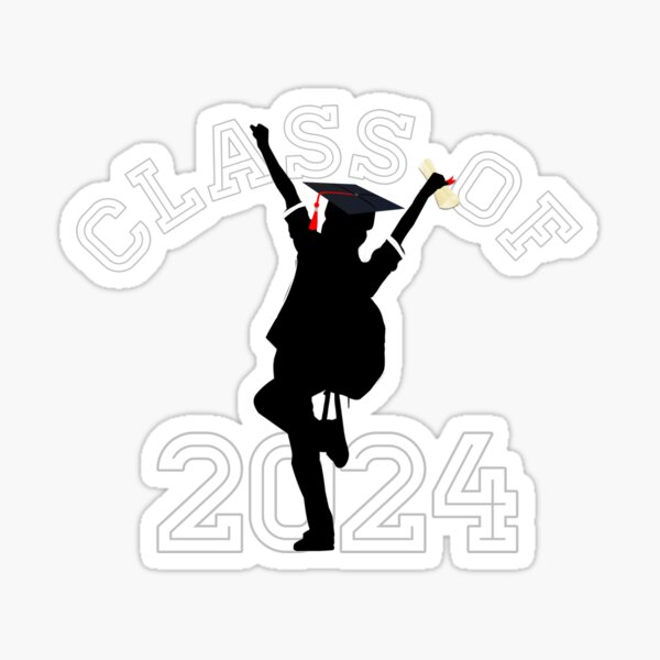 2024 graduate Sticker for Sale by rachelsoccio