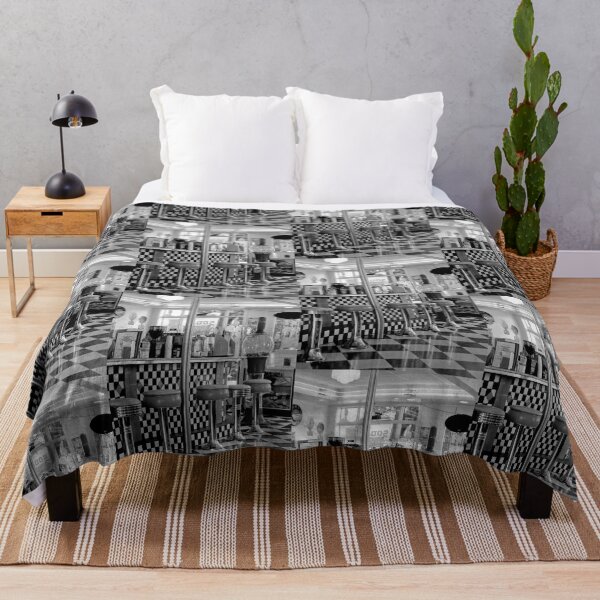 Item preview, THE 50'S DINER IN BLACK AND WHITE designed and sold by Elaine Bawden.