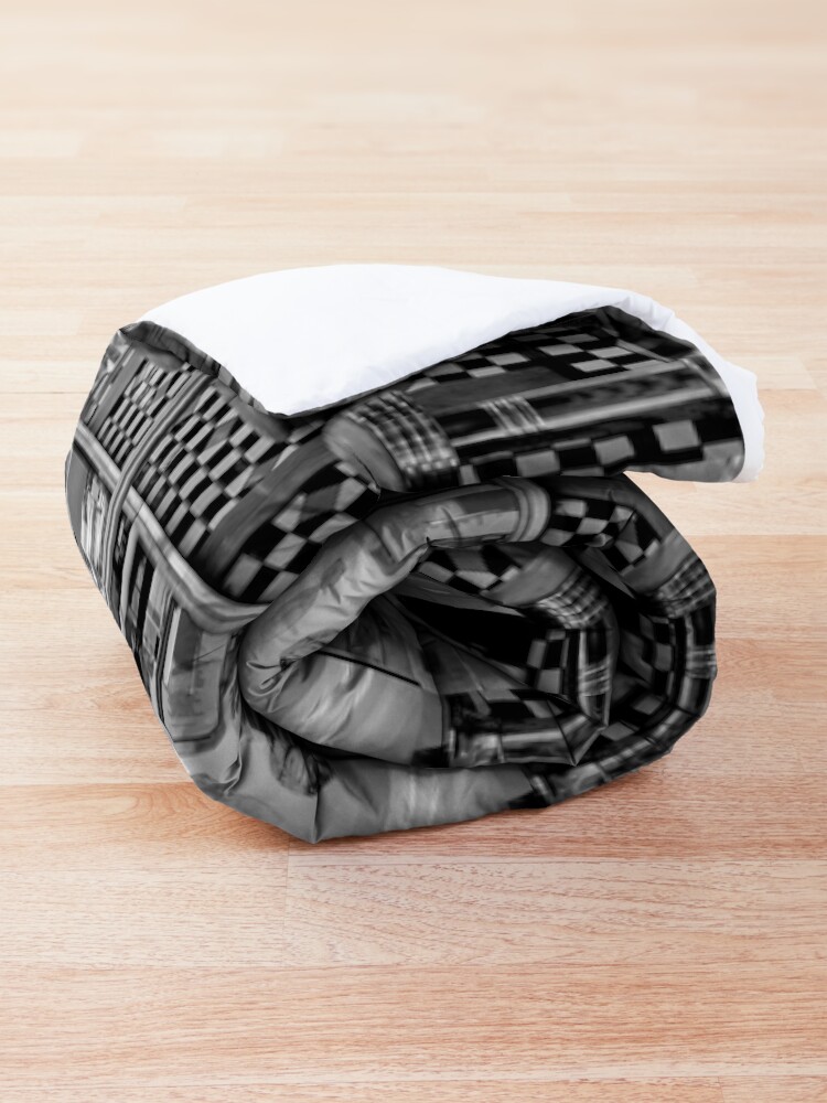 Alternate view of THE 50'S DINER IN BLACK AND WHITE Comforter