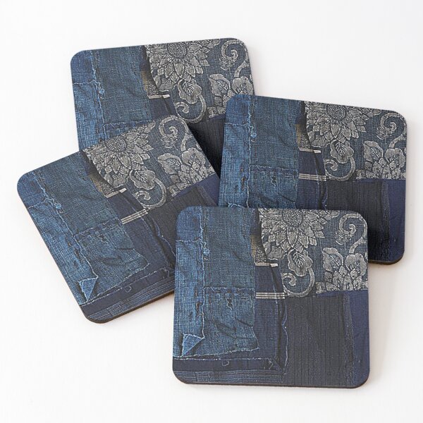 Item preview, Vintage Mended Boro Fabric Artwork designed and sold by FuzzyHoney.
