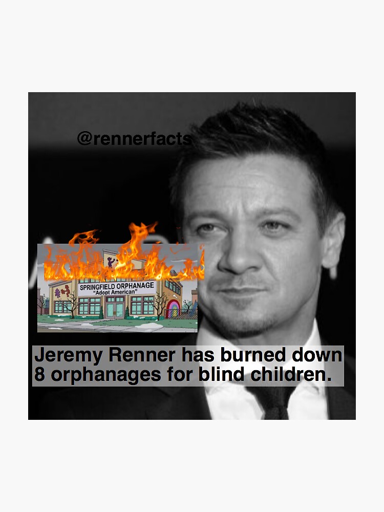 RETRO Jeremy Renner Shirt, Jeremy Renner Homage Tshirt