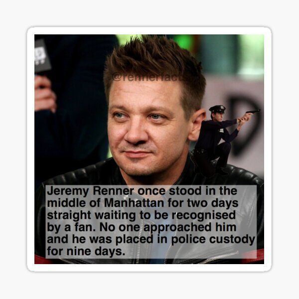 RETRO Jeremy Renner Shirt, Jeremy Renner Homage Tshirt