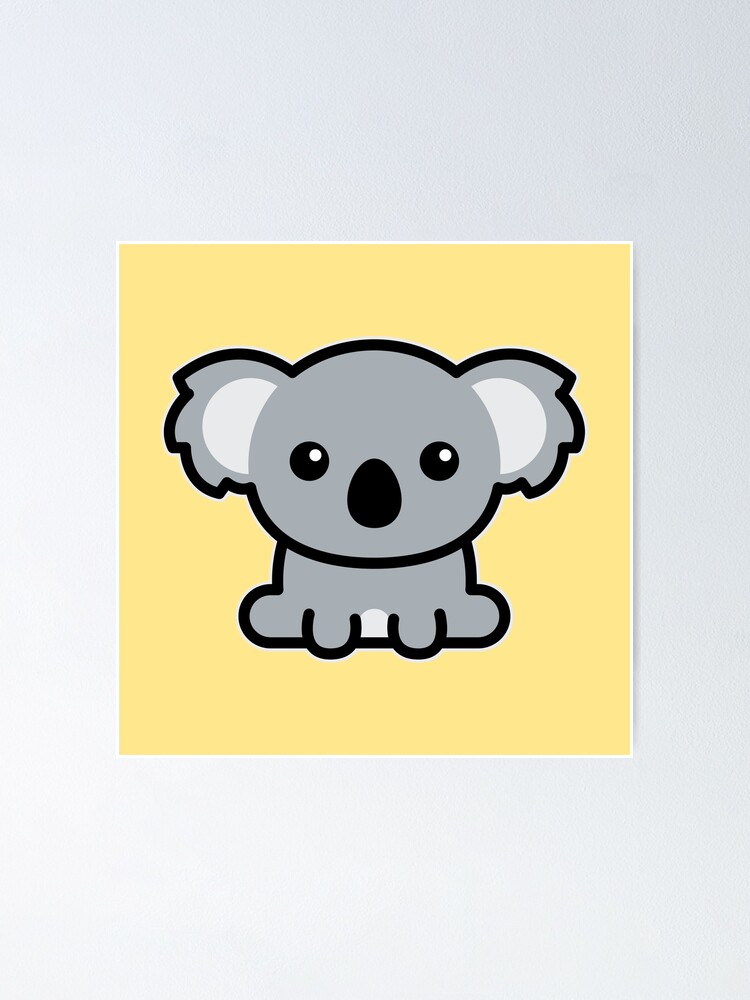 Póster «Cute dibujos animados Koala sentado» de buffalomoon | Redbubble