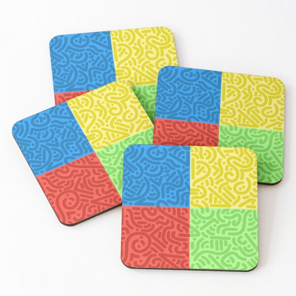 Item preview, Abstract Grid (worms) designed and sold by Mya Staubitzer.