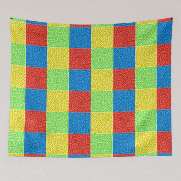 Item preview, Abstract Grid (worms) designed and sold by Mya Staubitzer.