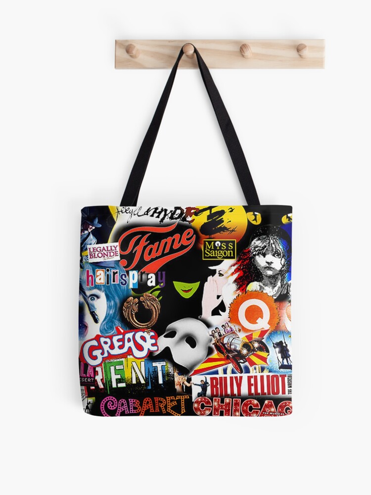 Broadway Musical Collage Tote Bag for Sale by ryaneliz91 Redbubble