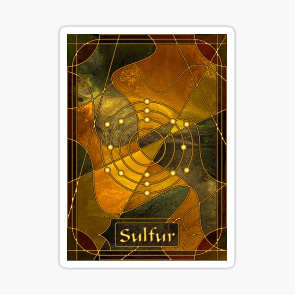 Element 16: Sulfur Sticker