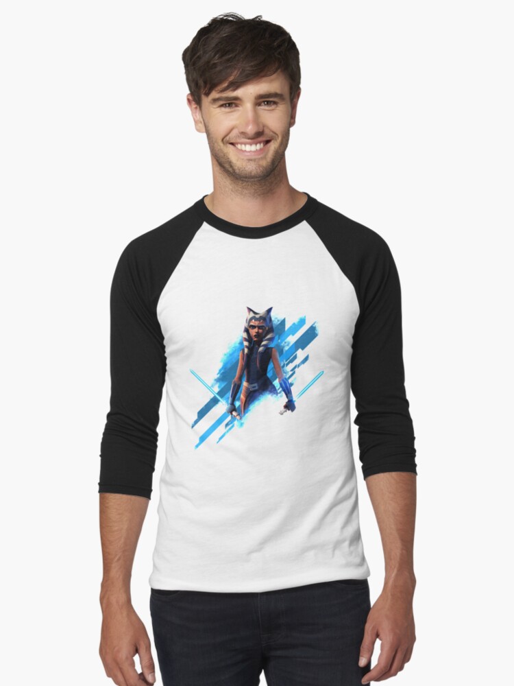 Imagen 1 de 3, Camiseta ¾ estilo béisbol con la obra Ahsoka Tano, diseñada y vendida por PeterSilver.