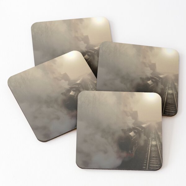 Item preview, Steam Train prepares to leave railway station 1 designed and sold by vkirbys.
