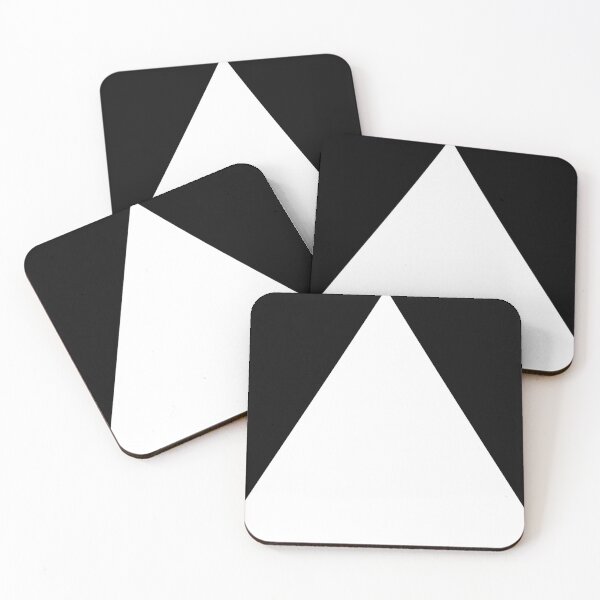 Item preview, Simple Plain White Triangle Shape Cutout designed and sold by Dator-Abstracts.