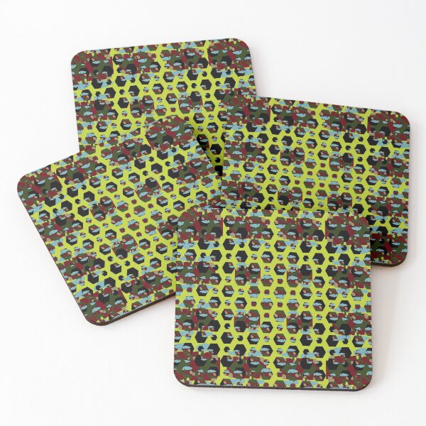 Item preview, Contained Sky Flame Hexagons designed and sold by LeilaBlackrose.
