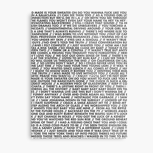 concrete jungle lyrics' Poster, picture, metal print, paint by Charlie Song  Lyrics