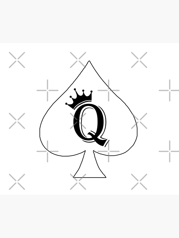 Crown Queen Of Spades Art Print For Sale By Jeffmurdoc099 Redbubble