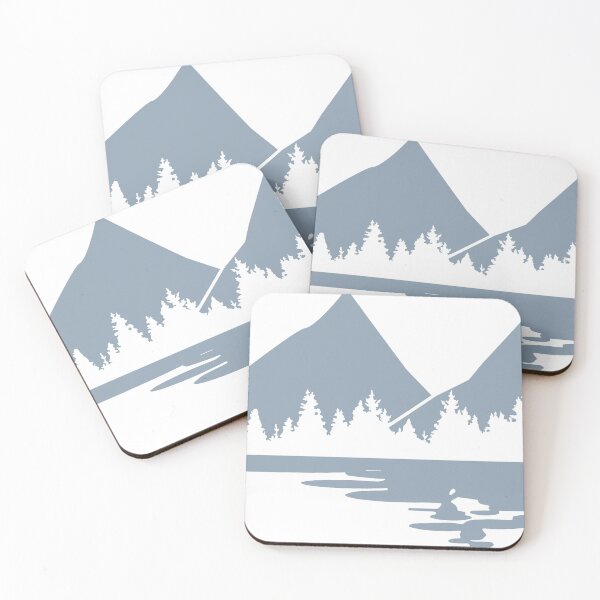 Item preview, Mountains and forest and a lake, nature design for nature lovers, minimal design, elegant nature,  designed and sold by navi-singh.