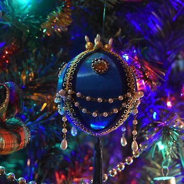 Artwork thumbnail, Dad's Blue Bead Ornament by JoeySkamel