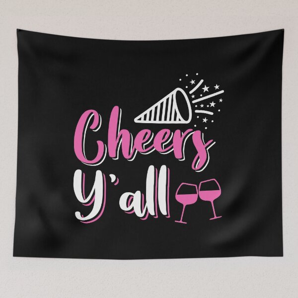 Item preview, Cheers Y'all 2020 New Years Wine Lovers design designed and sold by RedmonsDesigns.