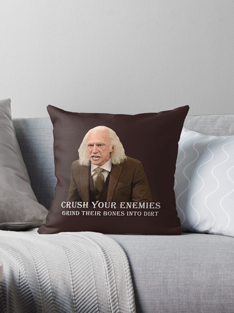 Mr. Parnassus Grind Your Enemies into the Dirt Quote Adam Driver  Throw  Pillow for Sale by goon-squad