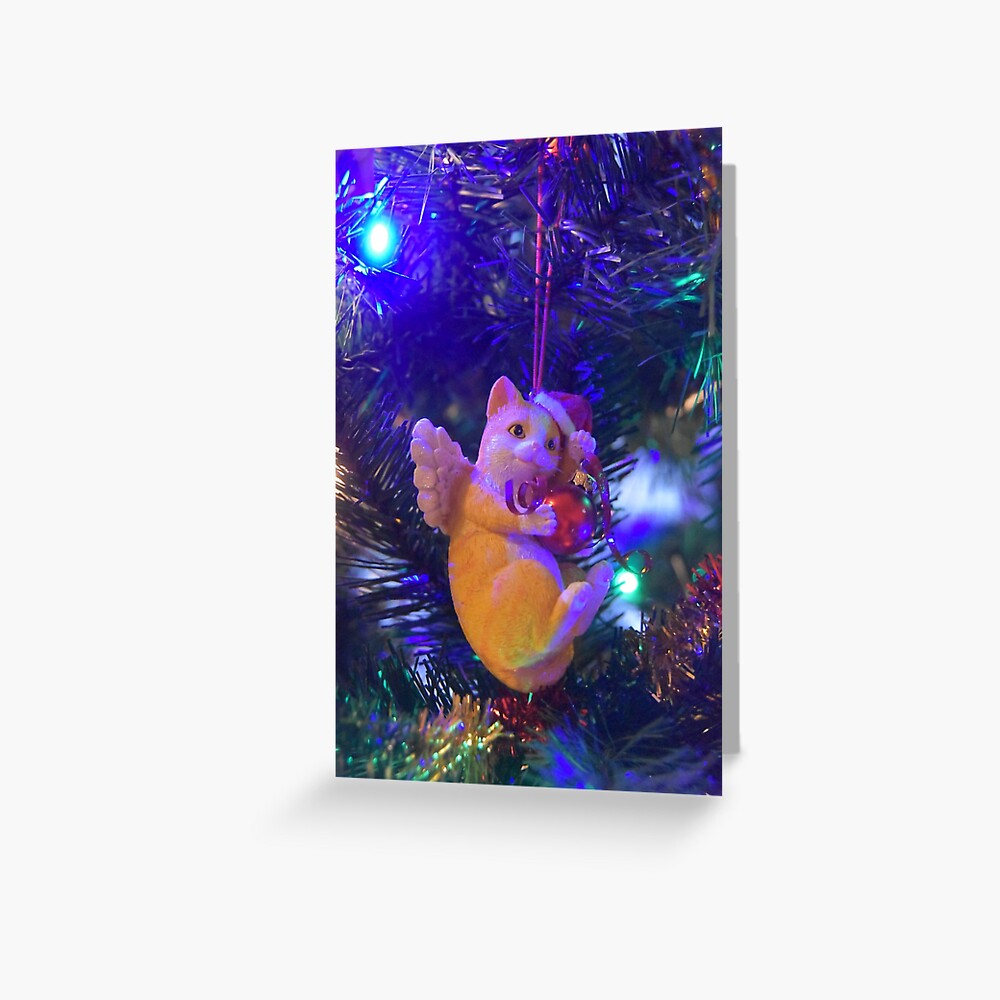 Kathleen's Ornament - Cat Greeting Card