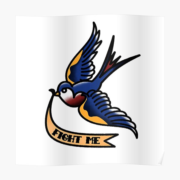 Sailor Jerry Swallow Posters Redbubble