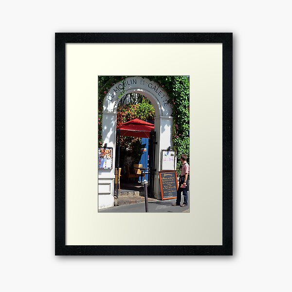 French Cafe in Montmartre Framed Art Print