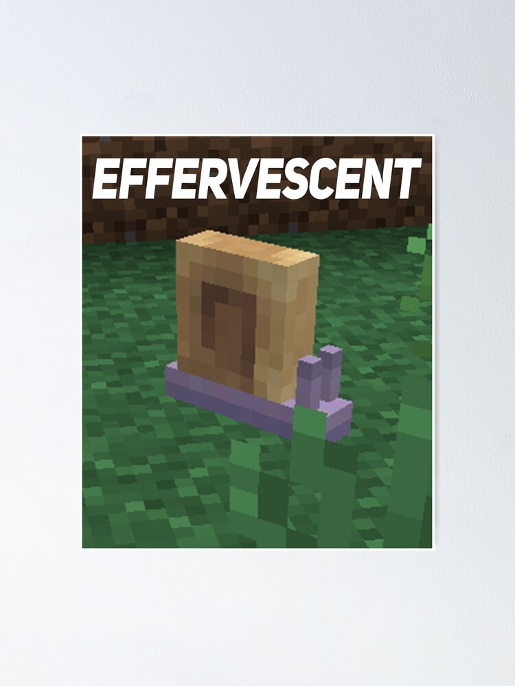 Effervescent Minecraft Snail Poster By Standryn Redbubble