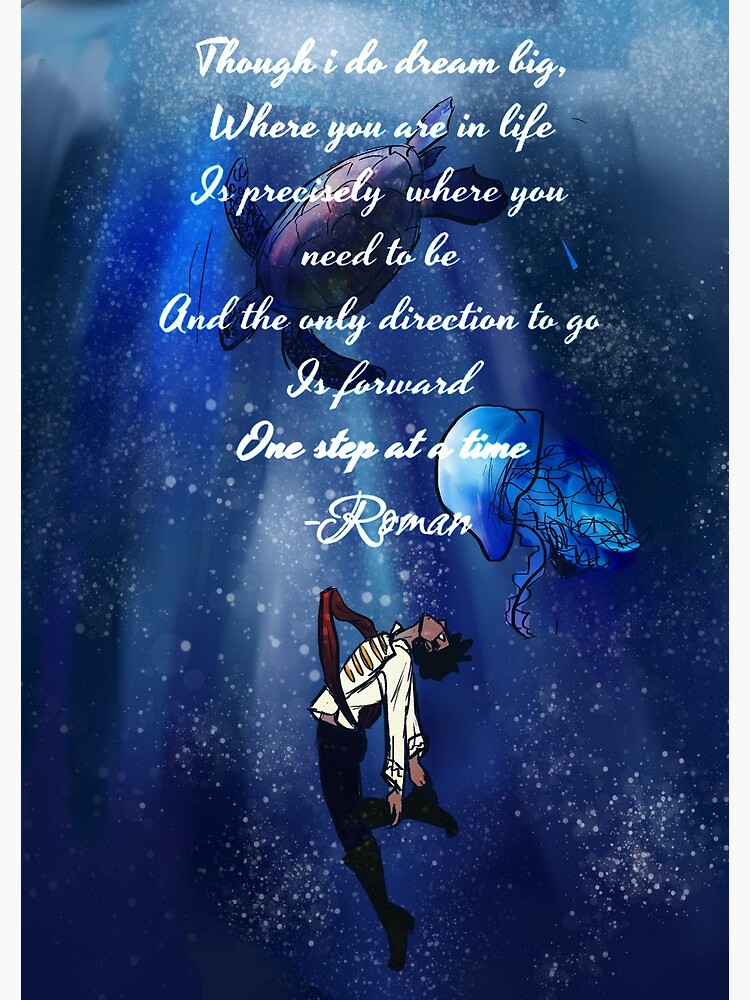 "roman sanders underwater quotes" Canvas Print by bleepblopbloop5