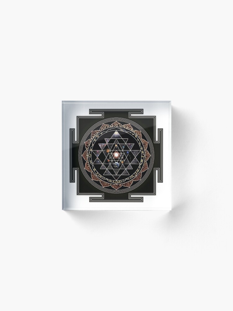 Thumbnail 2 of 5, Acrylic Block, Sri Yantra and the Universe designed and sold by pablocbudassi.