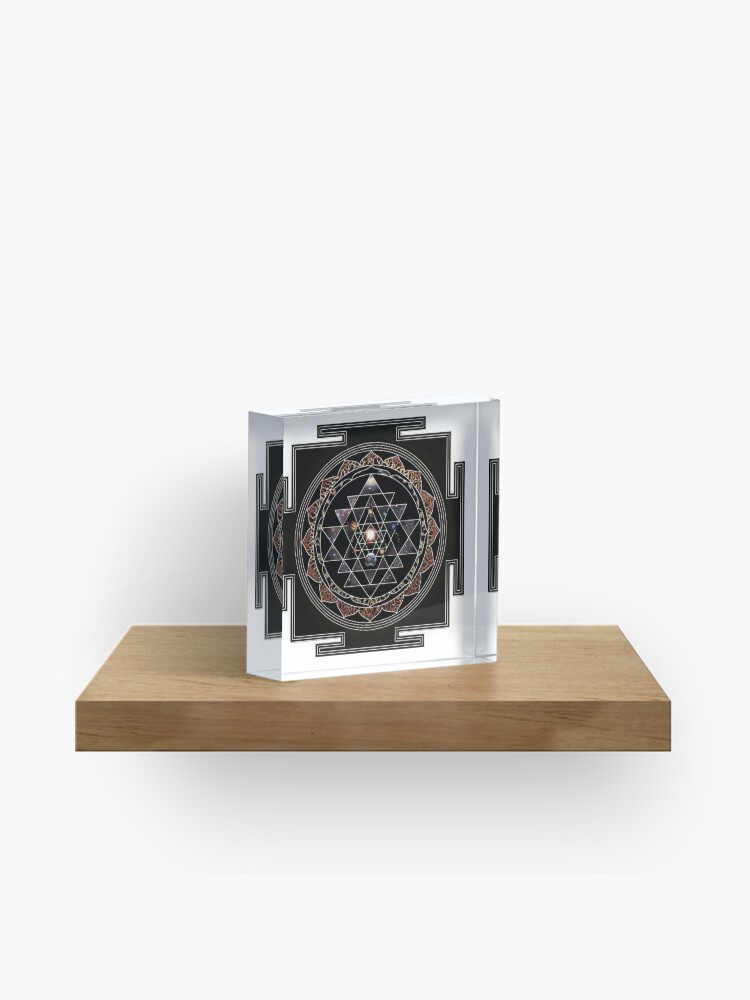 Thumbnail 1 of 5, Acrylic Block, Sri Yantra and the Universe designed and sold by pablocbudassi.