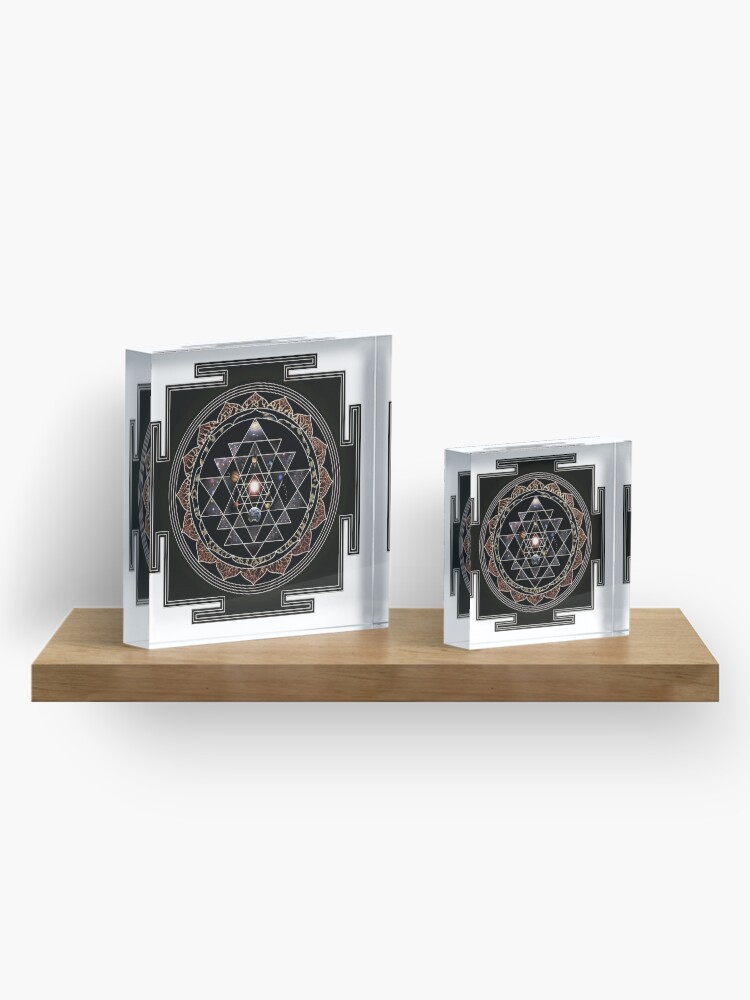 Thumbnail 4 of 5, Acrylic Block, Sri Yantra and the Universe designed and sold by pablocbudassi.