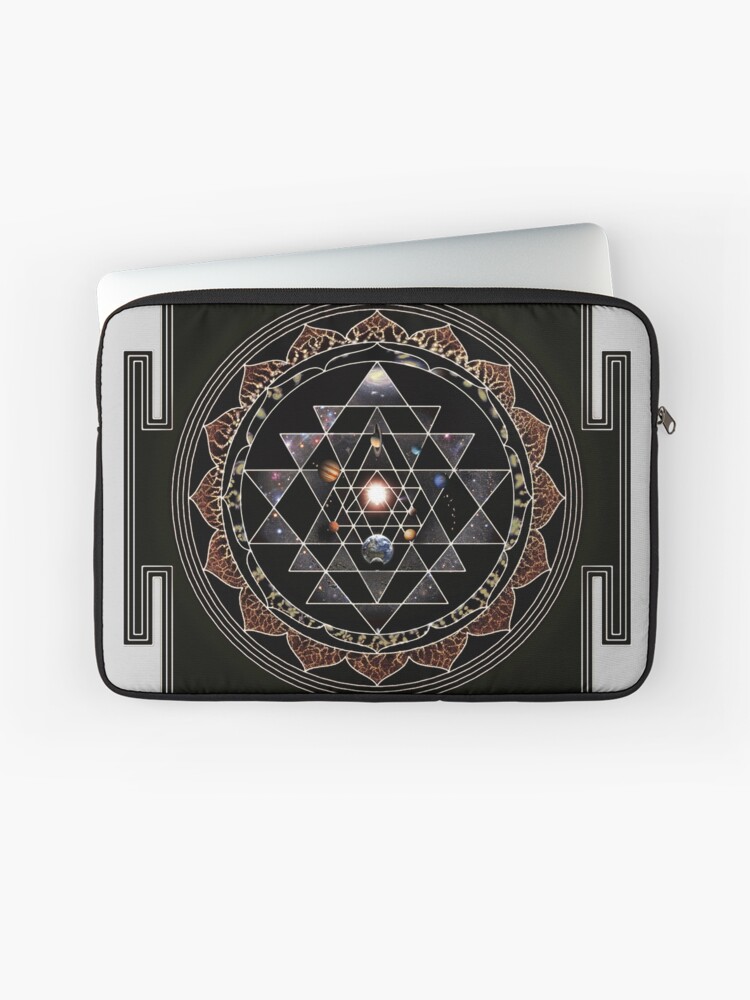 Thumbnail 1 of 2, Laptop Sleeve, Sri Yantra and the Universe designed and sold by pablocbudassi.