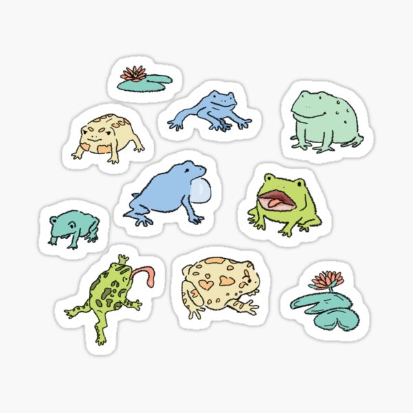 Item preview, Frog Party  designed and sold by Haley LaJeunesse.