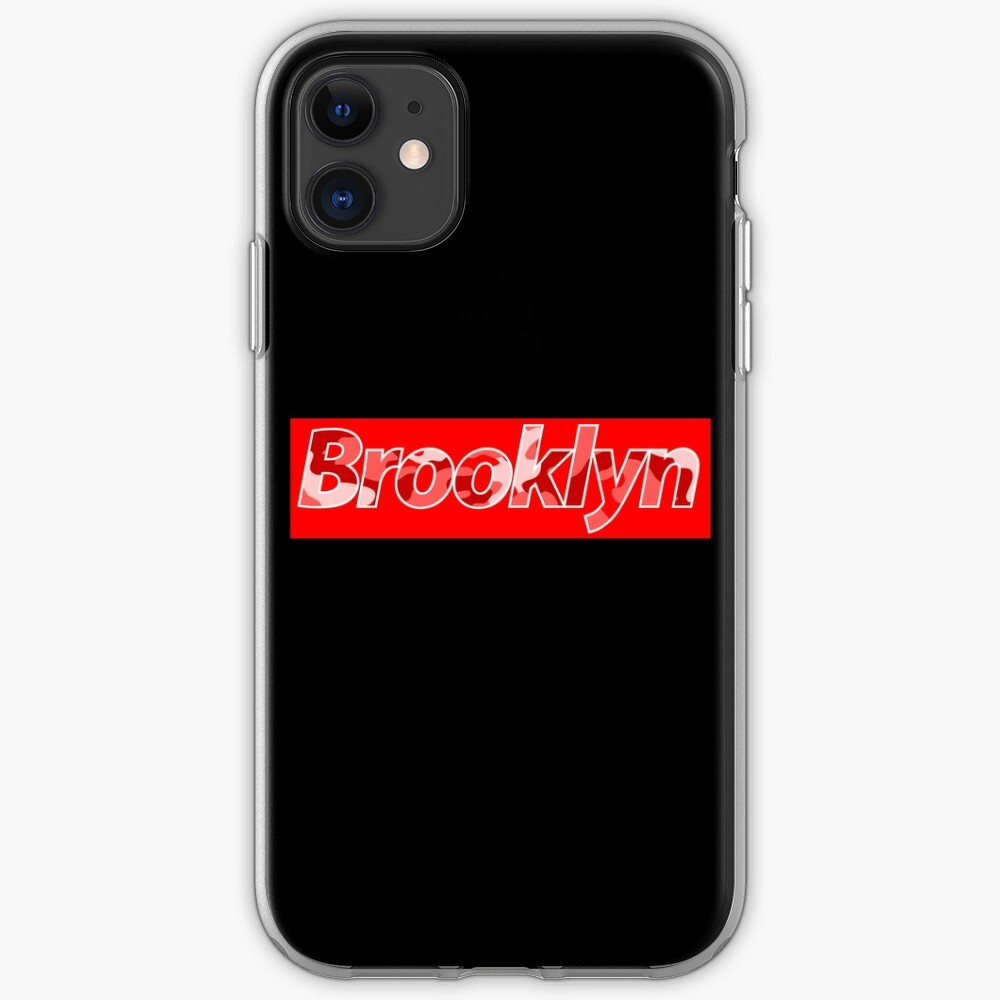 Brooklyn Camo Supreme Red Box Iphone Case Cover By Fireflycreative Redbubble