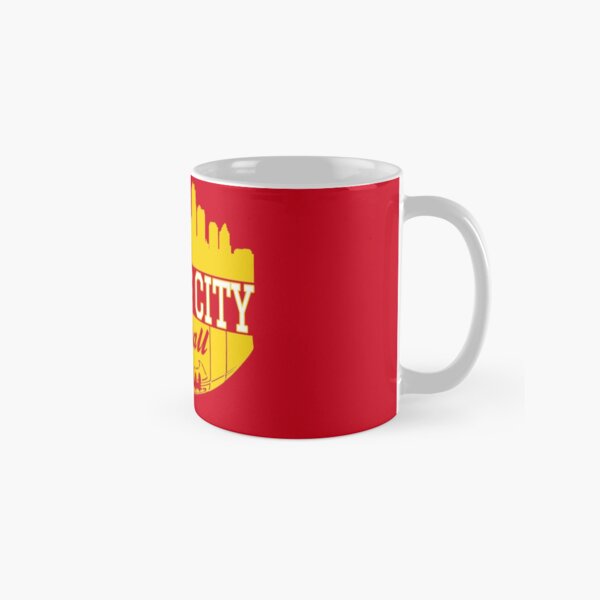 Kansas City Football KC Fan Red & Yellow Kc Football Kingdom Classic Mug
