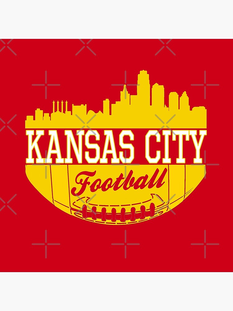 Kansas City Football KC Fan Red & Yellow Kc Football Kingdom by Bullish-Bear