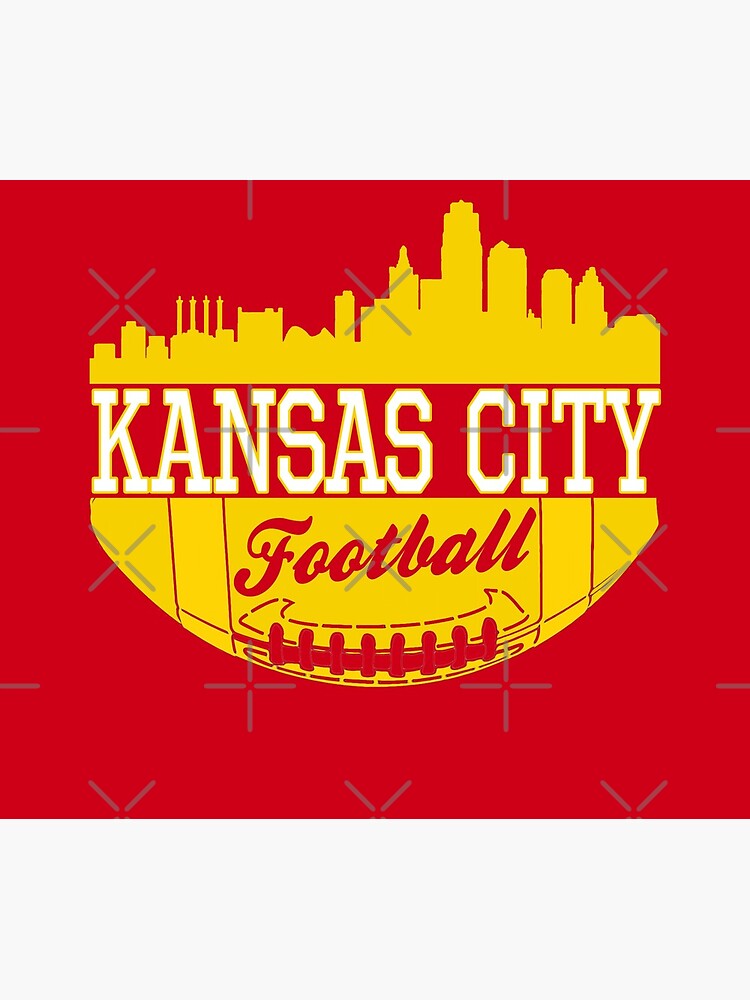 Kansas City Football KC Fan Red & Yellow Kc Football Kingdom by Bullish-Bear