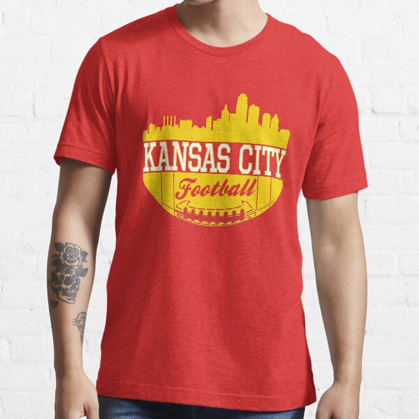 Kansas City Football KC Fan Red & Yellow Kc Football Kingdom Essential T-Shirt