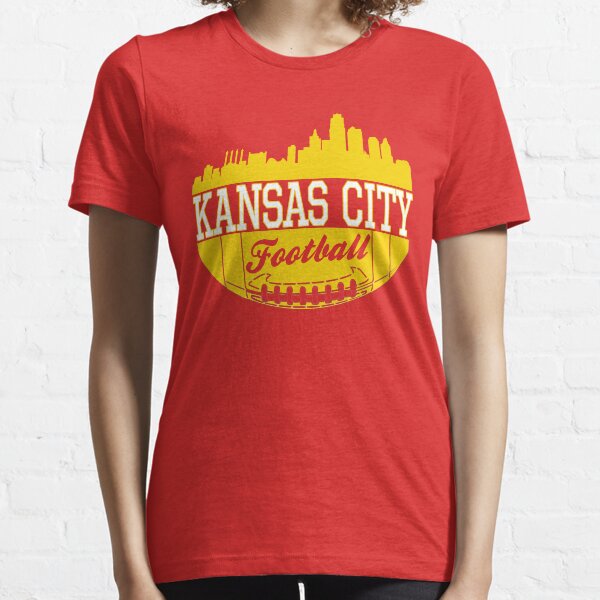 Kansas City Football KC Fan Red & Yellow Kc Football Kingdom Essential T-Shirt