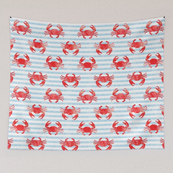 Item preview, crabs - nautical watercolor - summer  designed and sold by littlearrow.