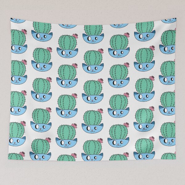 Item preview, Cute and funny cactus cat designed and sold by piastrelli.